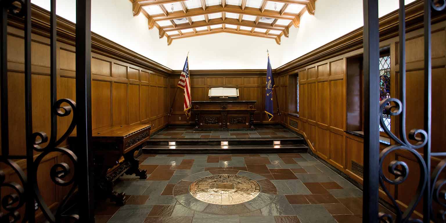 The Memorial Room in the Indiana Memorial Union